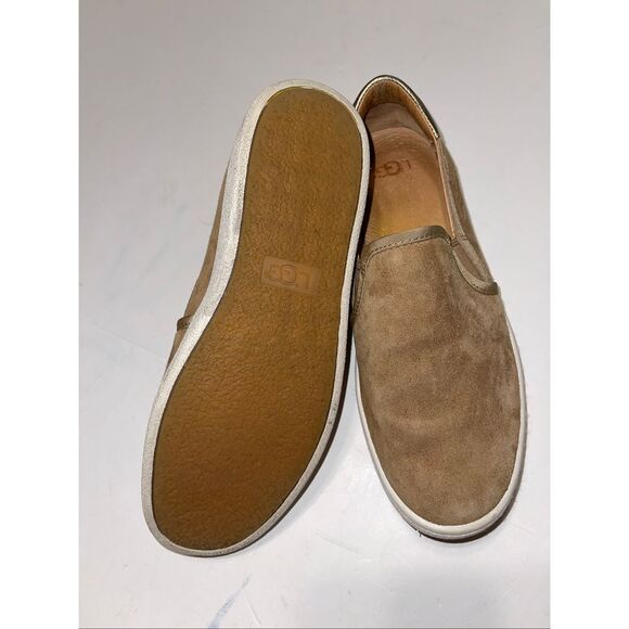 Ugg Alameda Slip On Suede Sneakers Chesnut Size 7.5 Chestnut Brown - Picture 5 of 8